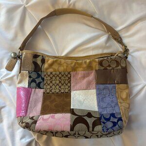 Vintage Coach colorful Patchwork purse
